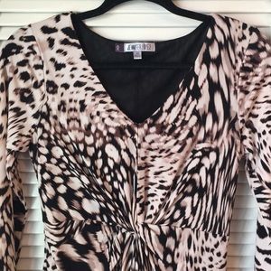Jennifer Lopez Animal Print Dress